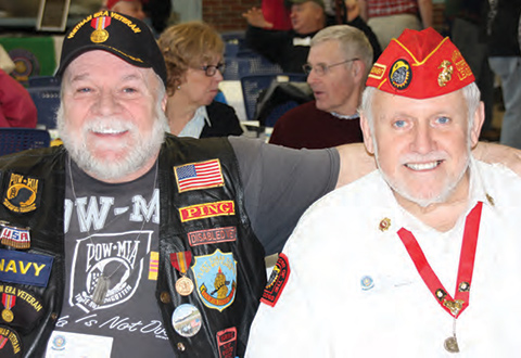 Gerard Pageau, US Navy Sonar Technician and Gary Gahan, US Marines, Field Radio Operator 