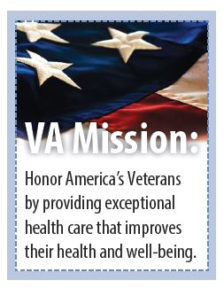 VA Mission: Honor America's Veterans by providing exceptional health care that improves their health and well-being.